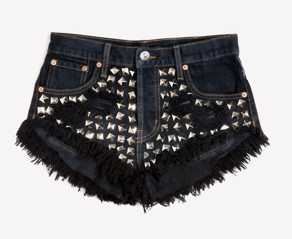 Wunderlust Knightcat Studded Vintage Shorts