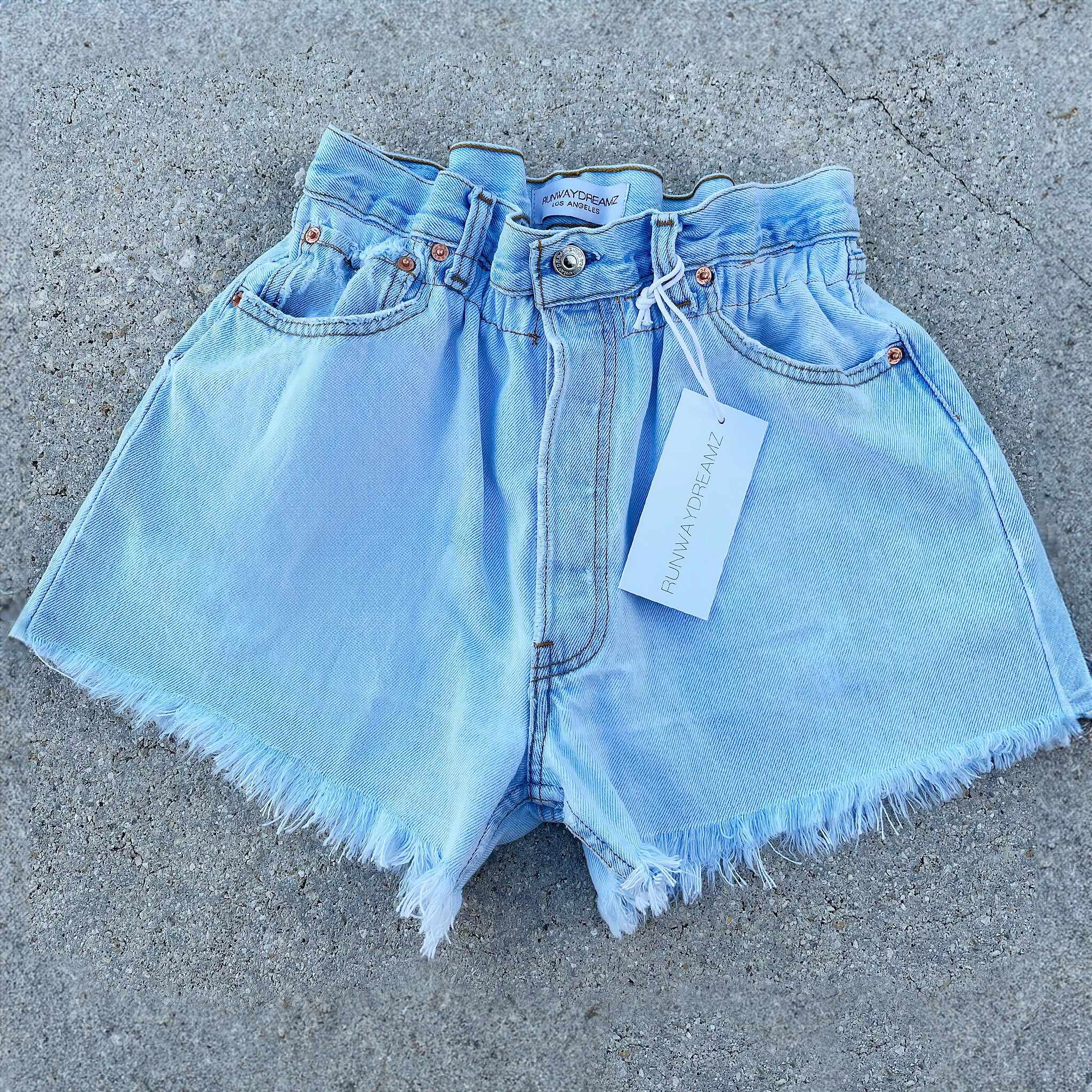 Boho Light High Waisted Long Shorts