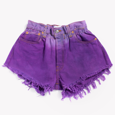 Boho Tulip Ombre Vintage Shorts