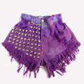 Boho Bella Dream Clouds Studded Vintage Shorts