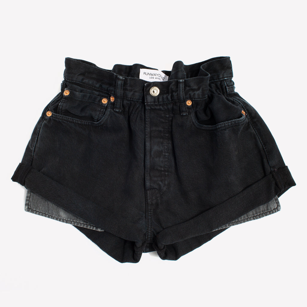 Boho Rollers Black Vintage Shorts