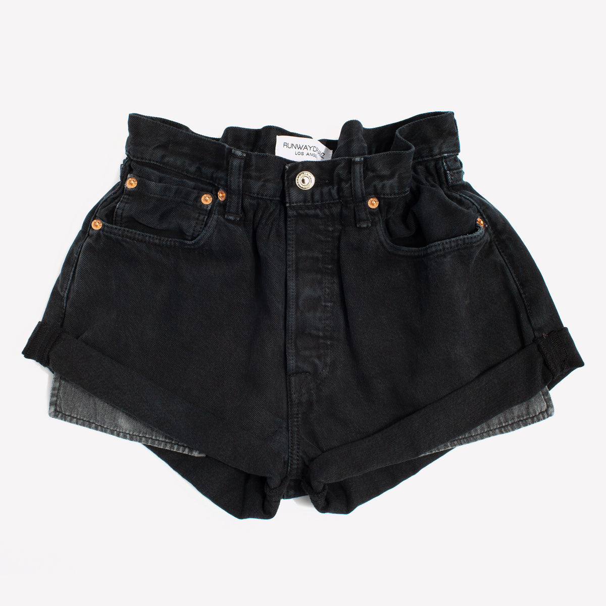 Boho Rollers Black Vintage Shorts