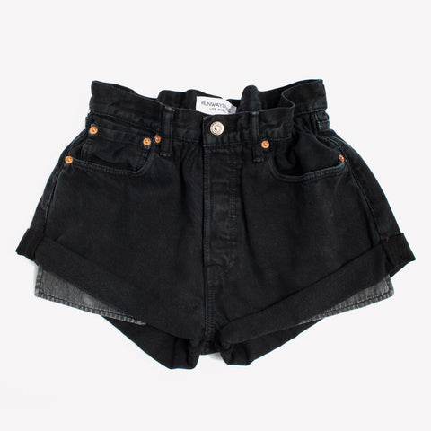 Boho Rollers Black Vintage Shorts