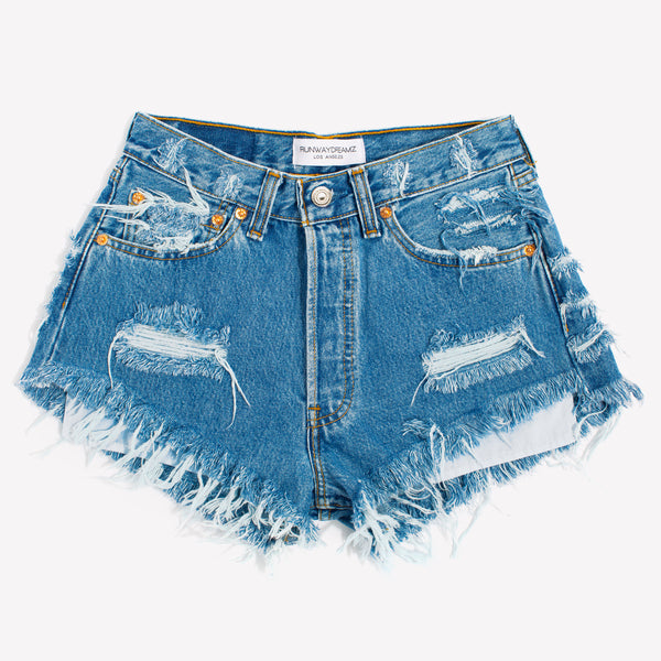 Classic Vintage High Waisted Distressed Cut Off Shorts