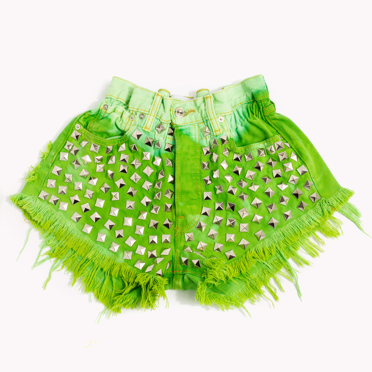 Boho Wunderlust Kiwi Studded Vintage Shorts