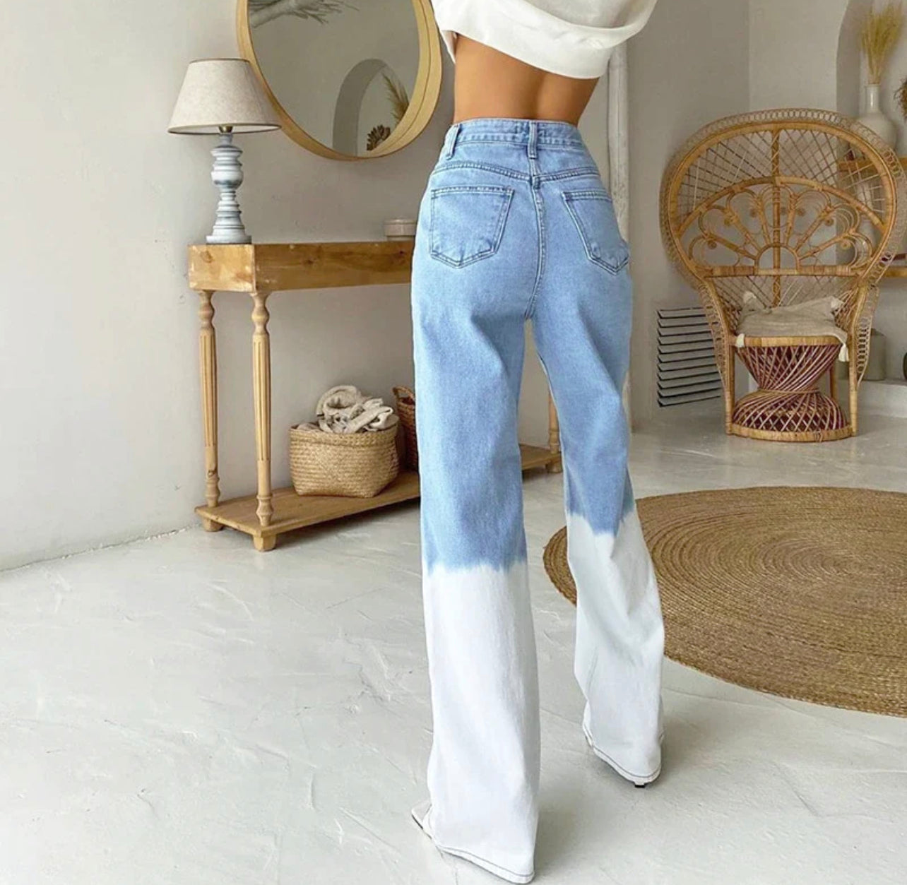 Whiteout High Rise Vintage Stone Jeans