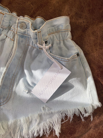 Boho Pale Vintage High Waisted Shorts