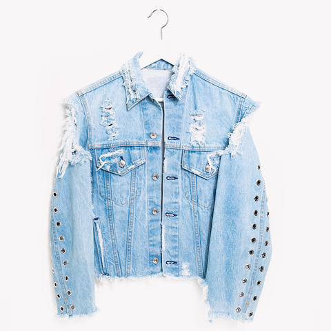 One a Kind Vintage Concert Denim Jacket – RUNWAYDREAMZ One a Kind Vintage Concert Denim Jacket – RUNWAYDREAMZ