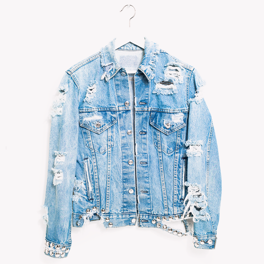 One a Kind Vintage Rockstar Jeans Denim Jacket