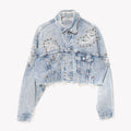 Acid Studded Denim Jacket