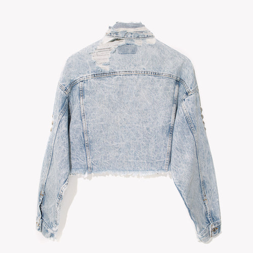 Acid Studded Denim Jacket