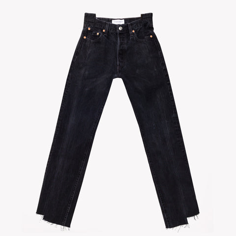 Deconstruct Vintage Black High Waisted Jeans