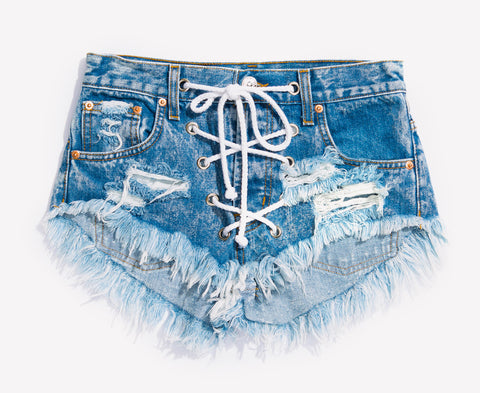 Rodeo Lace Up Acid Babe Shorts