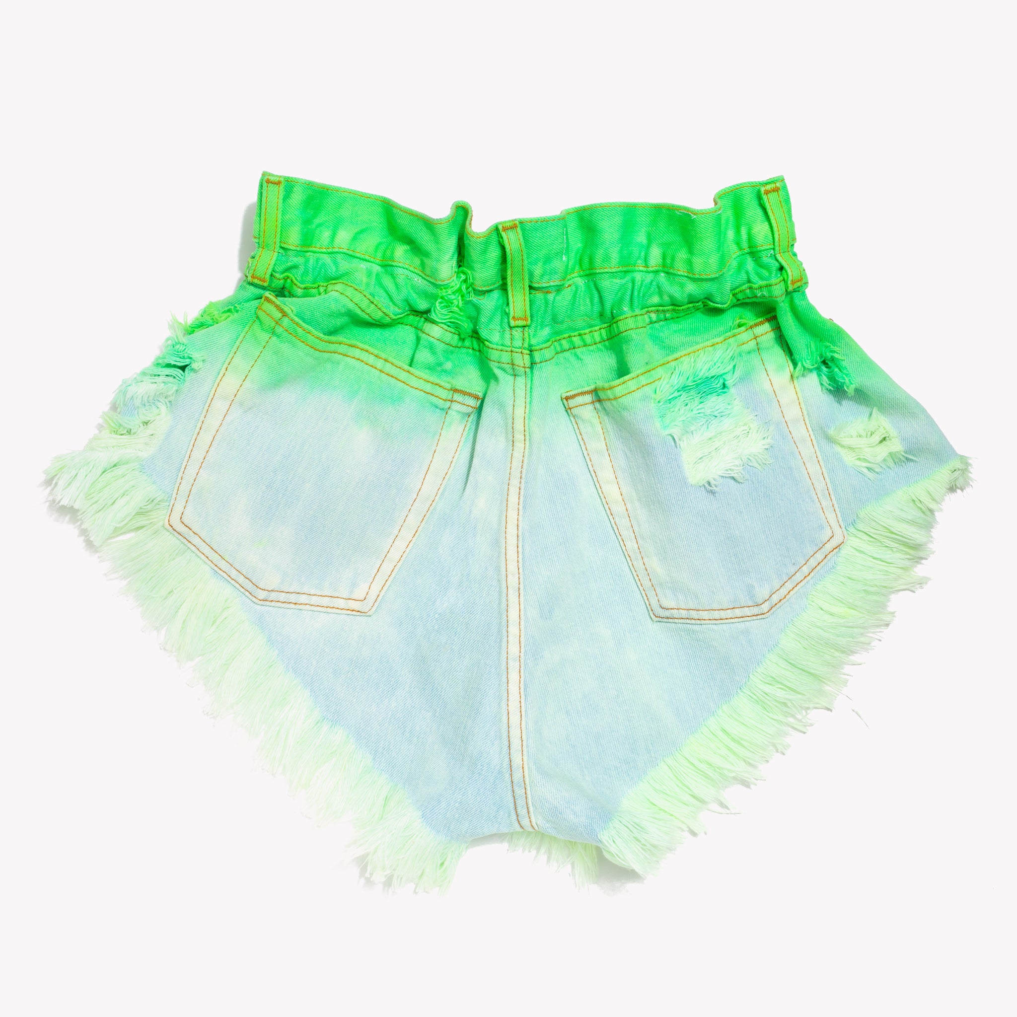 Boho Neon Tropics Vintage High Waisted Shorts