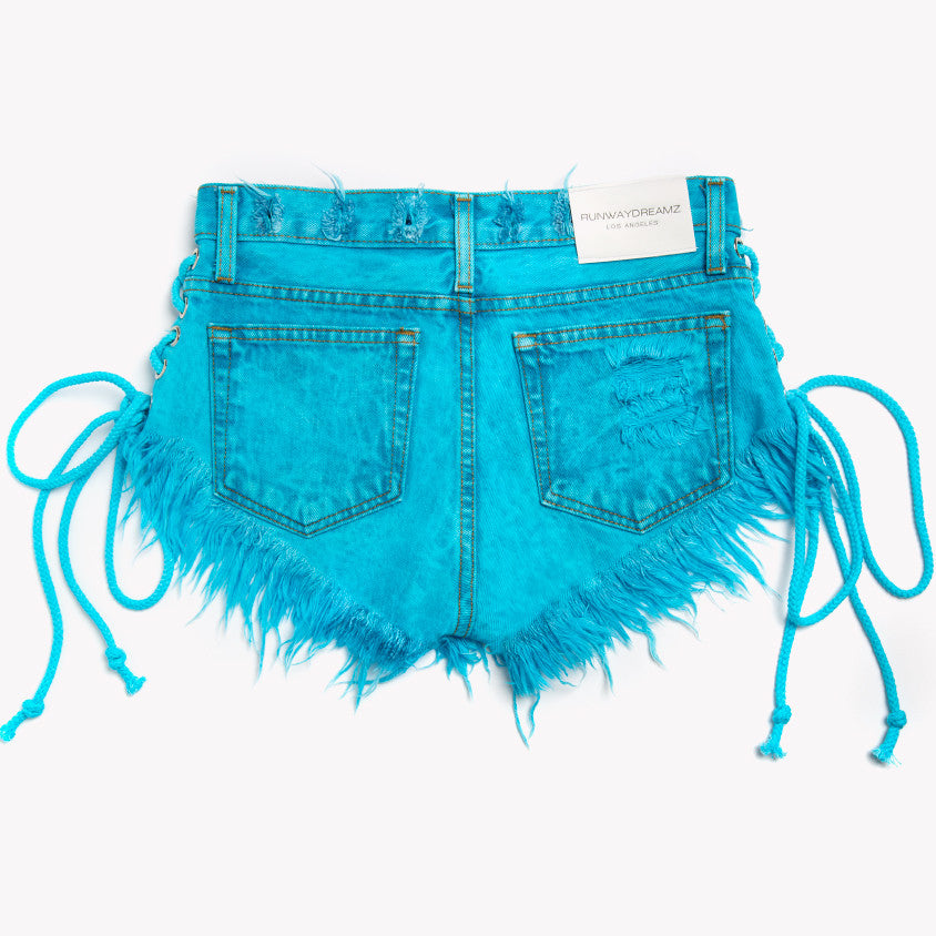 Lace Up Wildest Skyy Vintage Shorts